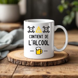 Mug contient de l'alcool
