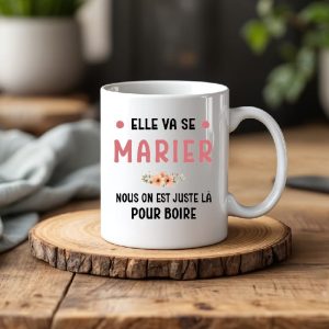 Mug evjf alcool drôle juste là pour boire