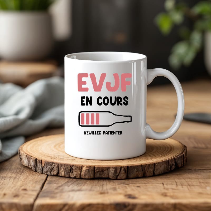 Mug evjf en cours bière