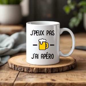 Mug je peux pas j ai apero