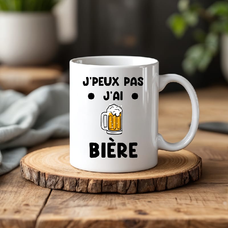 Mug je peux pas j'ai bière