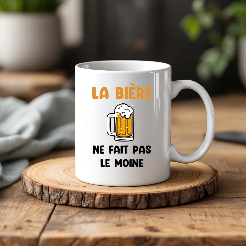 Mug la bière ne fait pas le moine