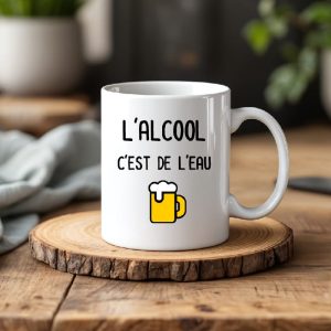 Mug l'alccol c'est de l'eau