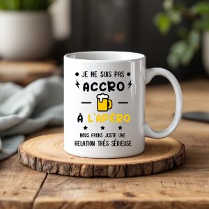 Mug pas accro à l'apéro