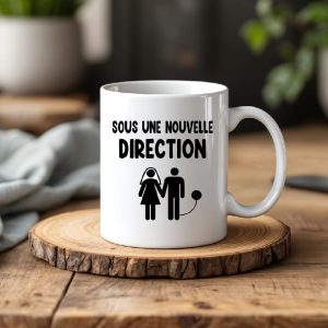 Mug sous une nouvelle direction futur marié