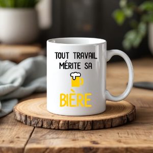 Mug tout travail mérite sa bière