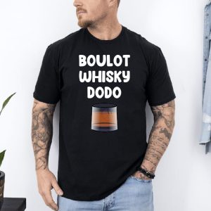 T shirt Boulot Whisky Dodo noir