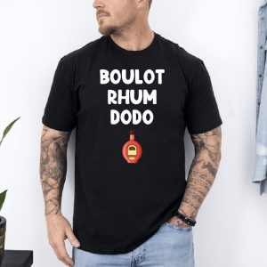 T shirt Boulot rhum Dodo noir