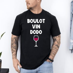 T shirt Boulot vin Dodo noir