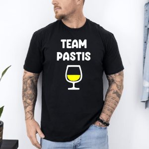 T shirt Team pastis noir