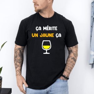 T shirt ça mérite un jaune noir