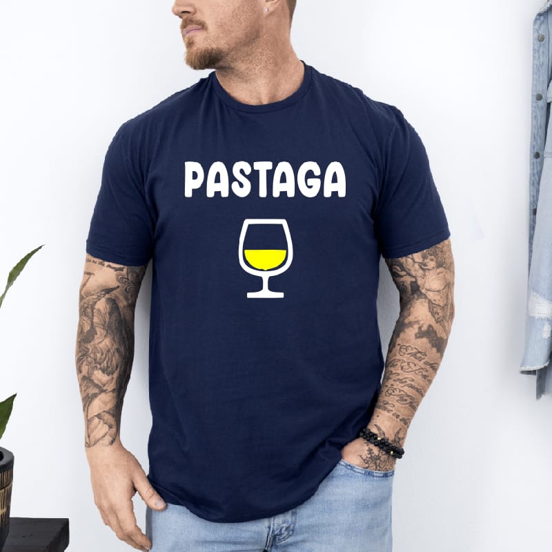 T shirt pastaga bleu marine
