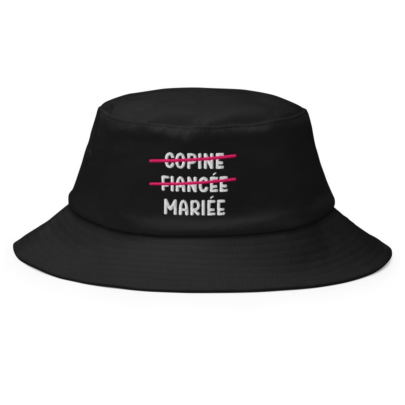 Bob copine fiancée mariée noir