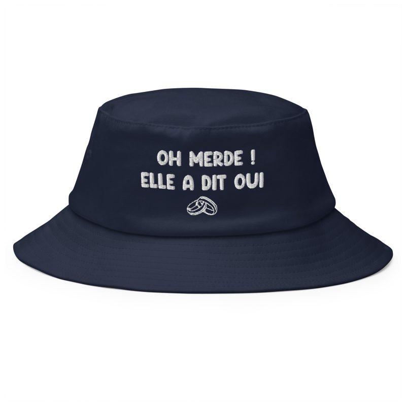 Bob oh merde elle a dit oui bleu marine Bob oh merde elle a dit oui bleu marine