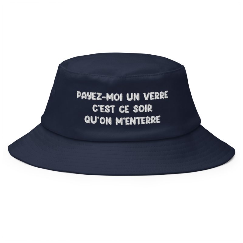 Bob payez moi un verre ce soir on m’enterre bleu marine Bob payez moi un verre ce soir on m'enterre bleu marine