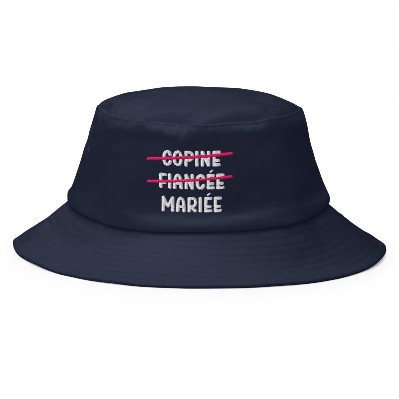 Bob copine fiancée mariée bleu marine