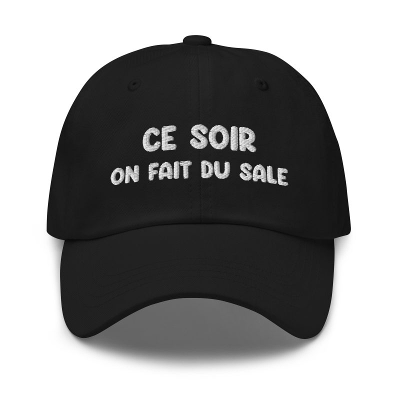 Casquette ce soir on fait du sale noir
