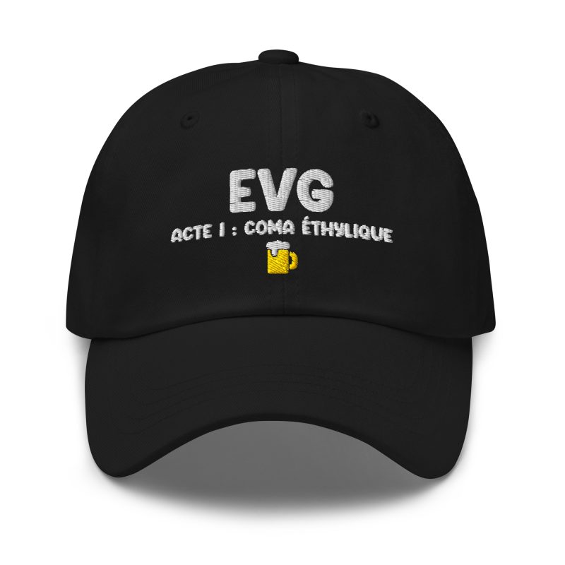 Casquette evg acte 1 coma éthylique noir