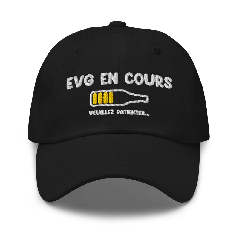 Casquette evg en cours bière noir