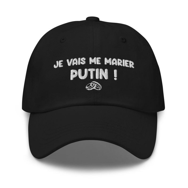 Casquette je vais me marier putin noir