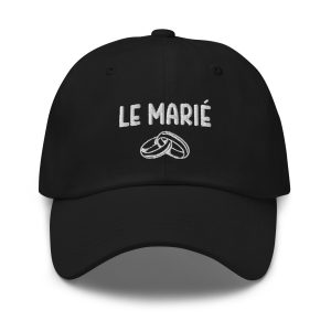 Casquette le marié noir