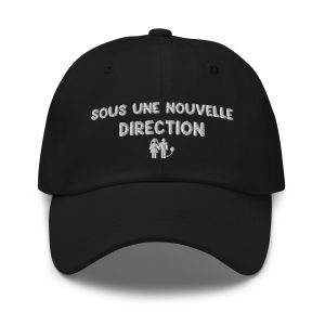Casquette sous une nouvelle direction noir
