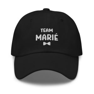 Casquette team marié noir