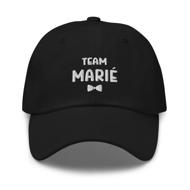 Casquette team marié noir