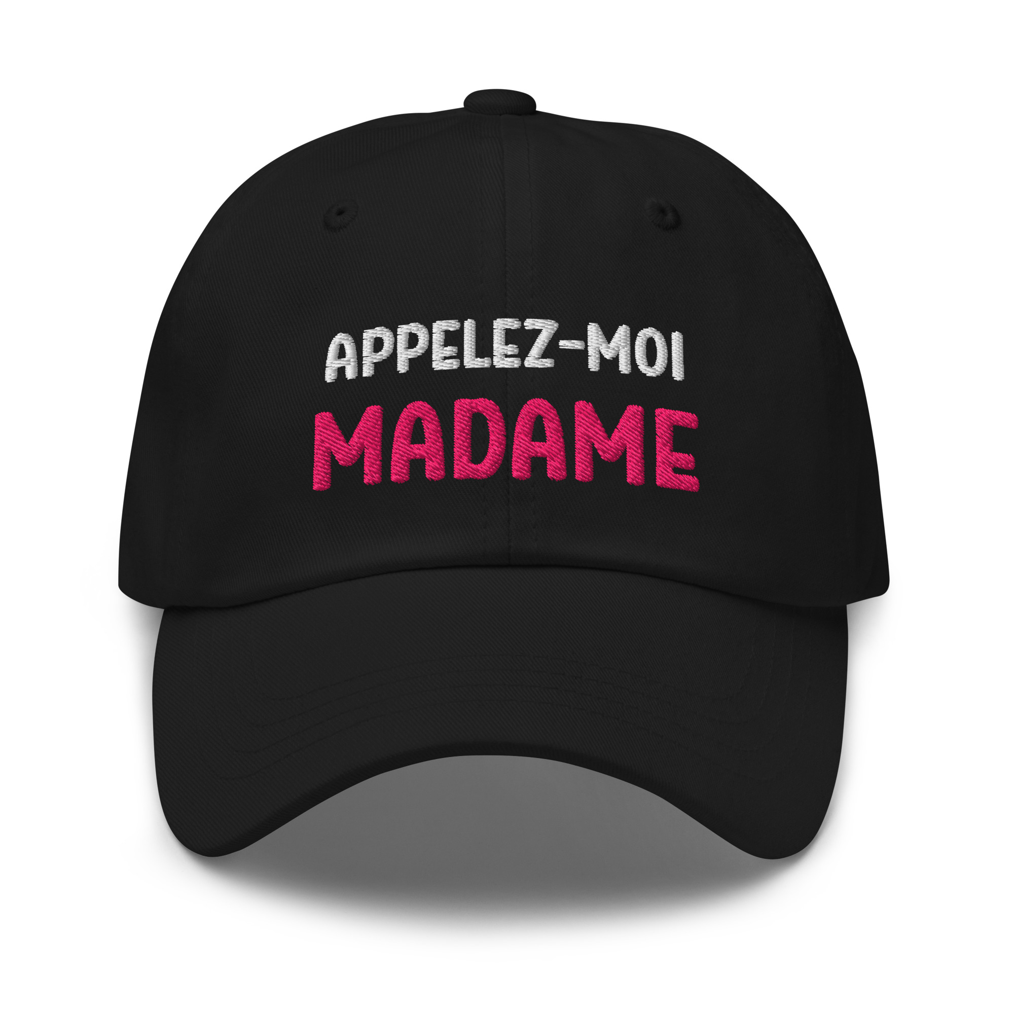 Casquette appelez-moi madame noir