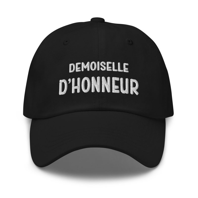 Casquette demoiselle d'honneur noir