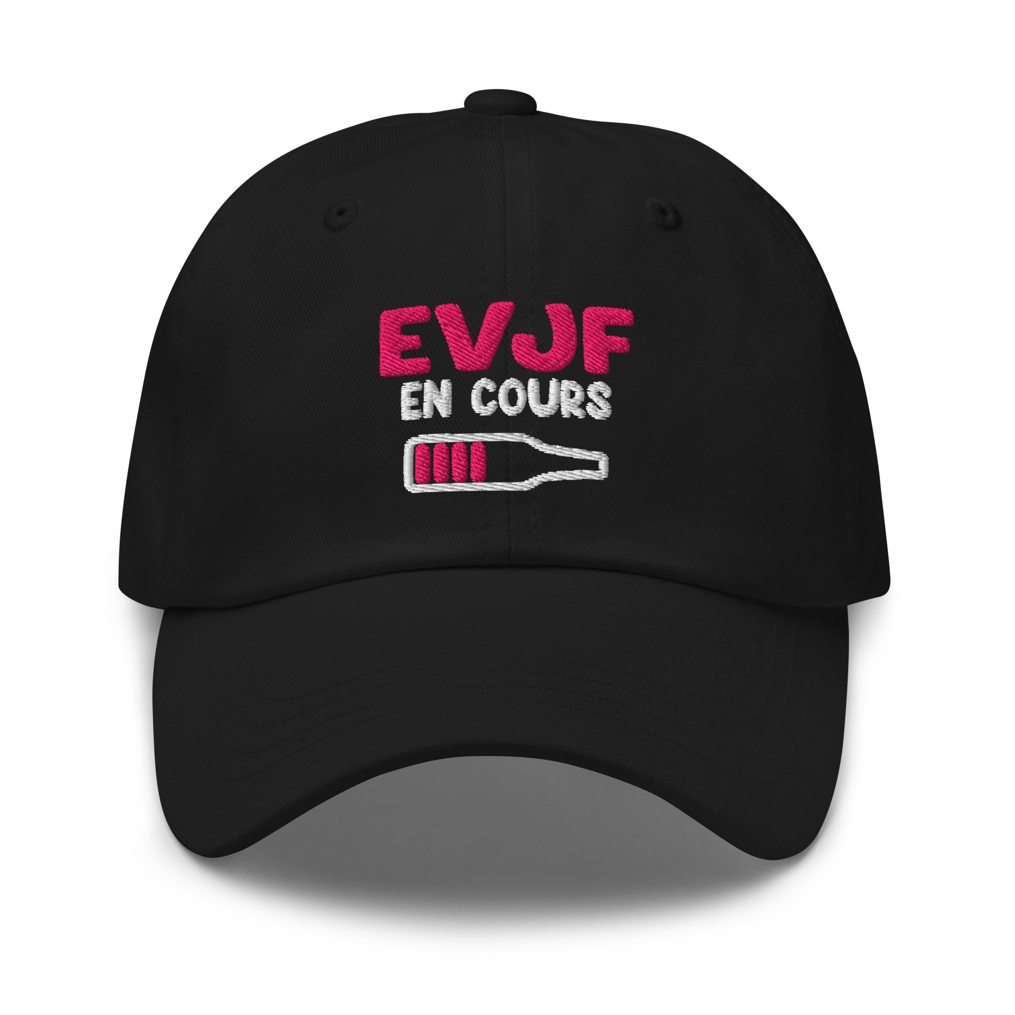 Casquette evjf en cours bière noir