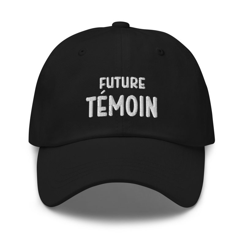 Casquette future témoin noir