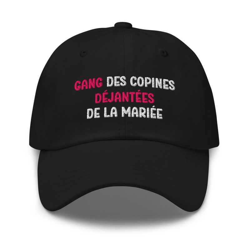 Casquette gang des copines déjantées de la mariée noir