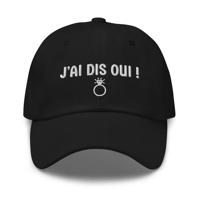 Casquette j'ai dis oui noir