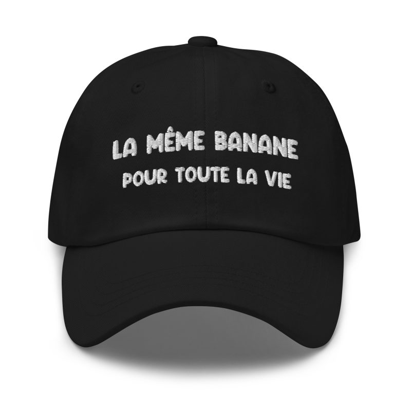 Casquette la même banane pour toute la vie noir