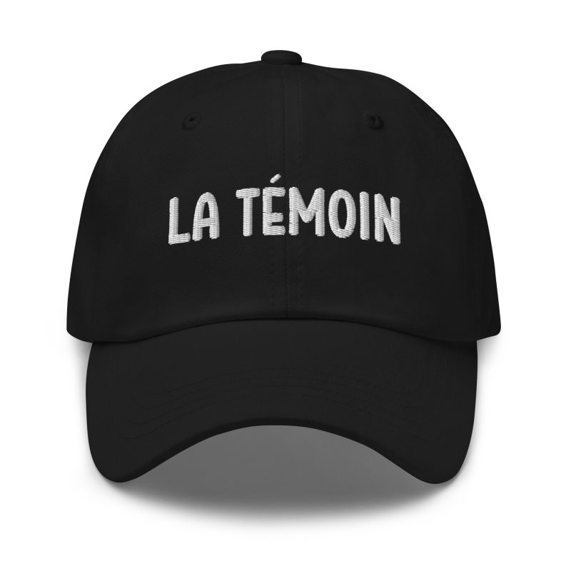 Casquette la témoin noir