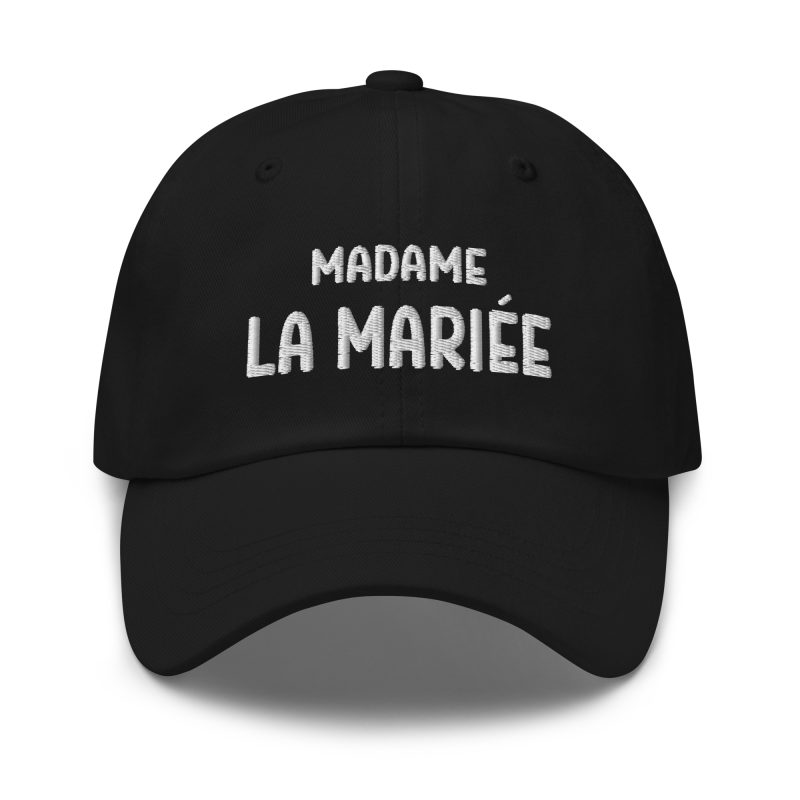 Casquette madame la mariée noir