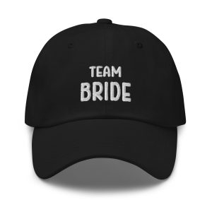 Casquette team bride noir