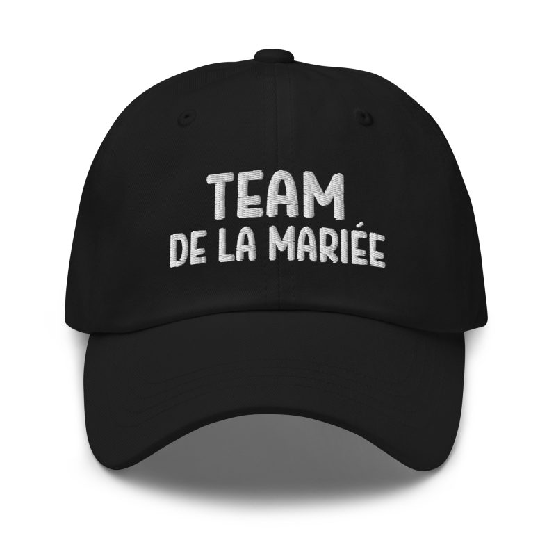 Casquette team de la mariée noir