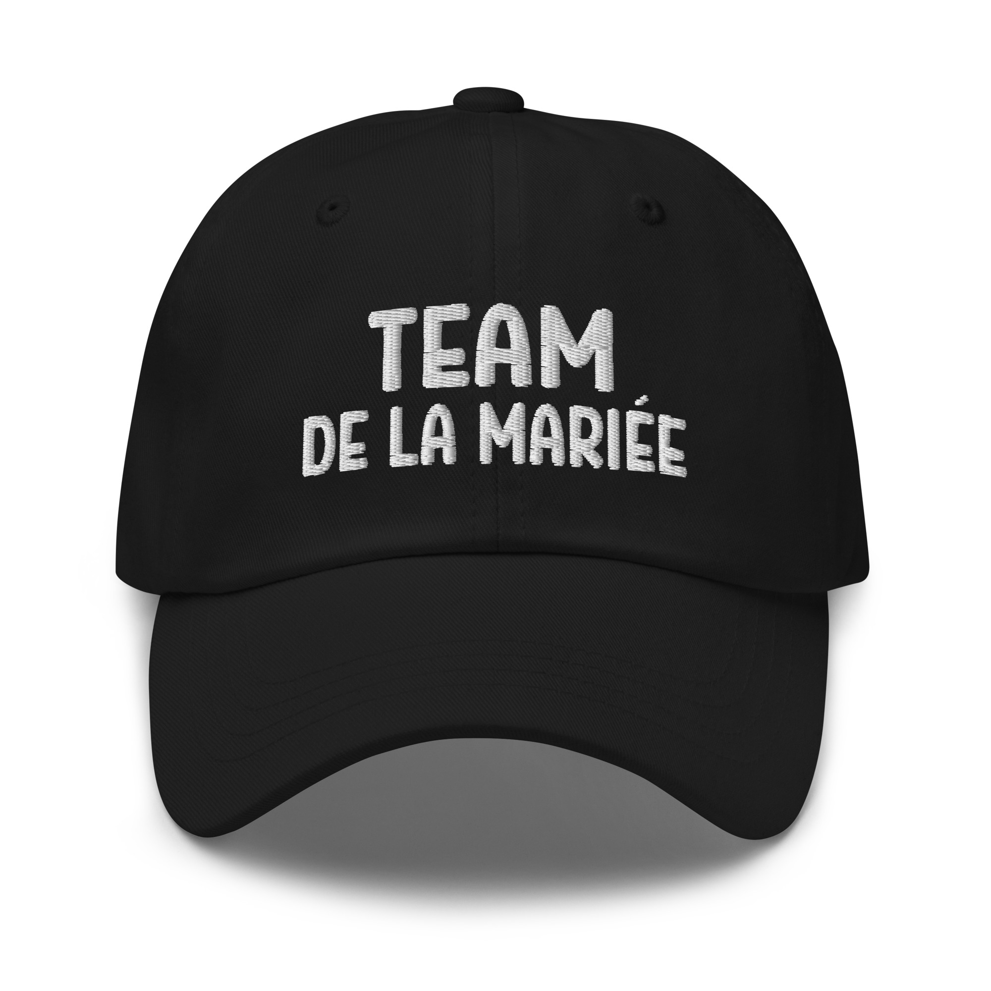 Casquette team de la mariée noir