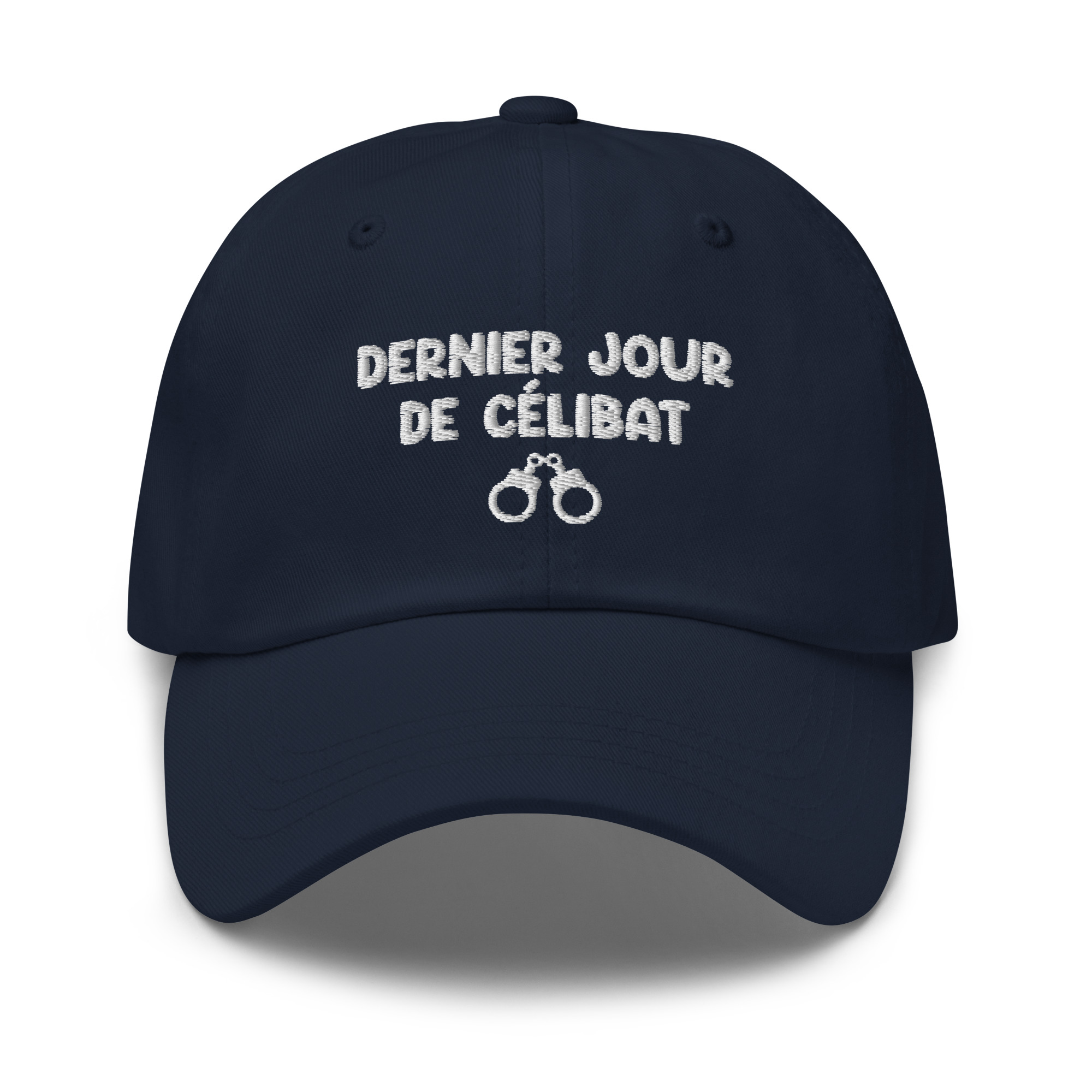 Casquette dernier jour de célibat bleu marine