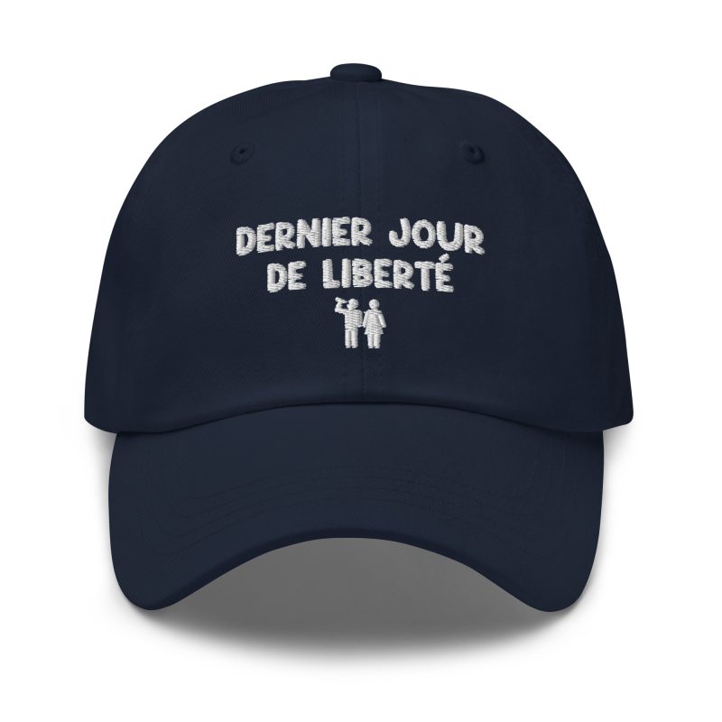 Casquette dernier jour de liberté bleu marine Casquette dernier jour de liberté bleu marine