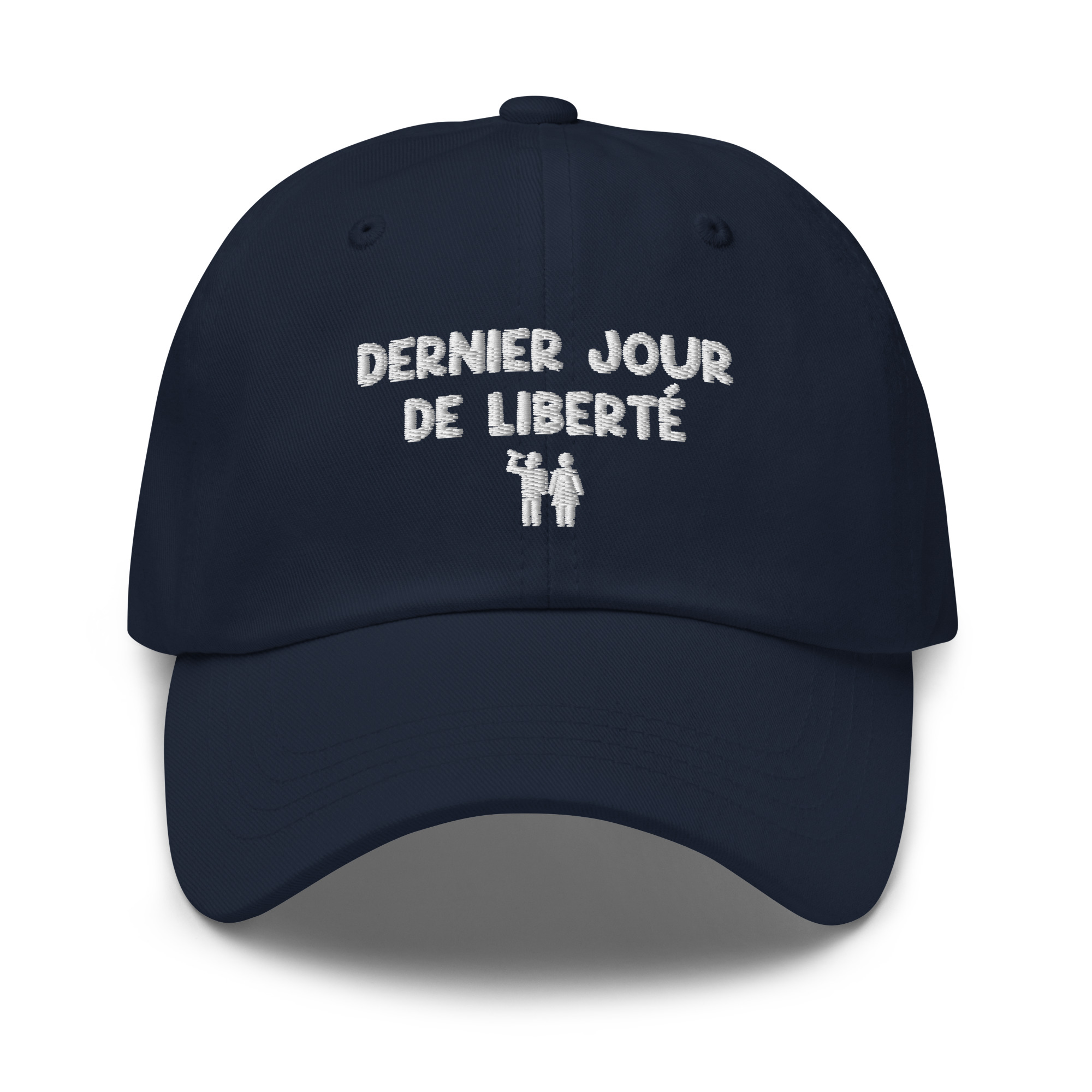 Casquette dernier jour de liberté bleu marine