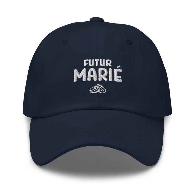 Casquette futur marié bague bleu marine Casquette futur marié bague bleu marine