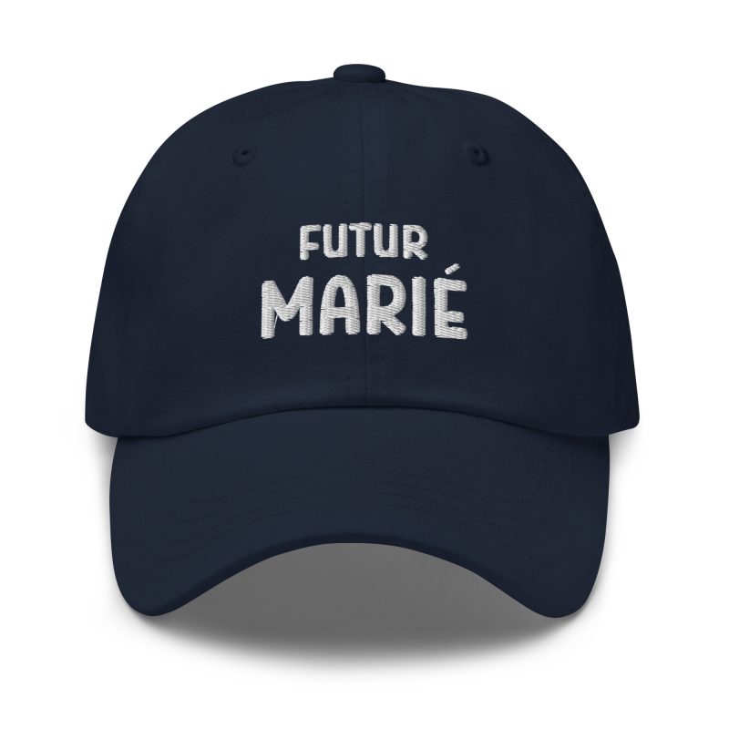 Casquette futur marié bleu marine Casquette futur marié bleu marine