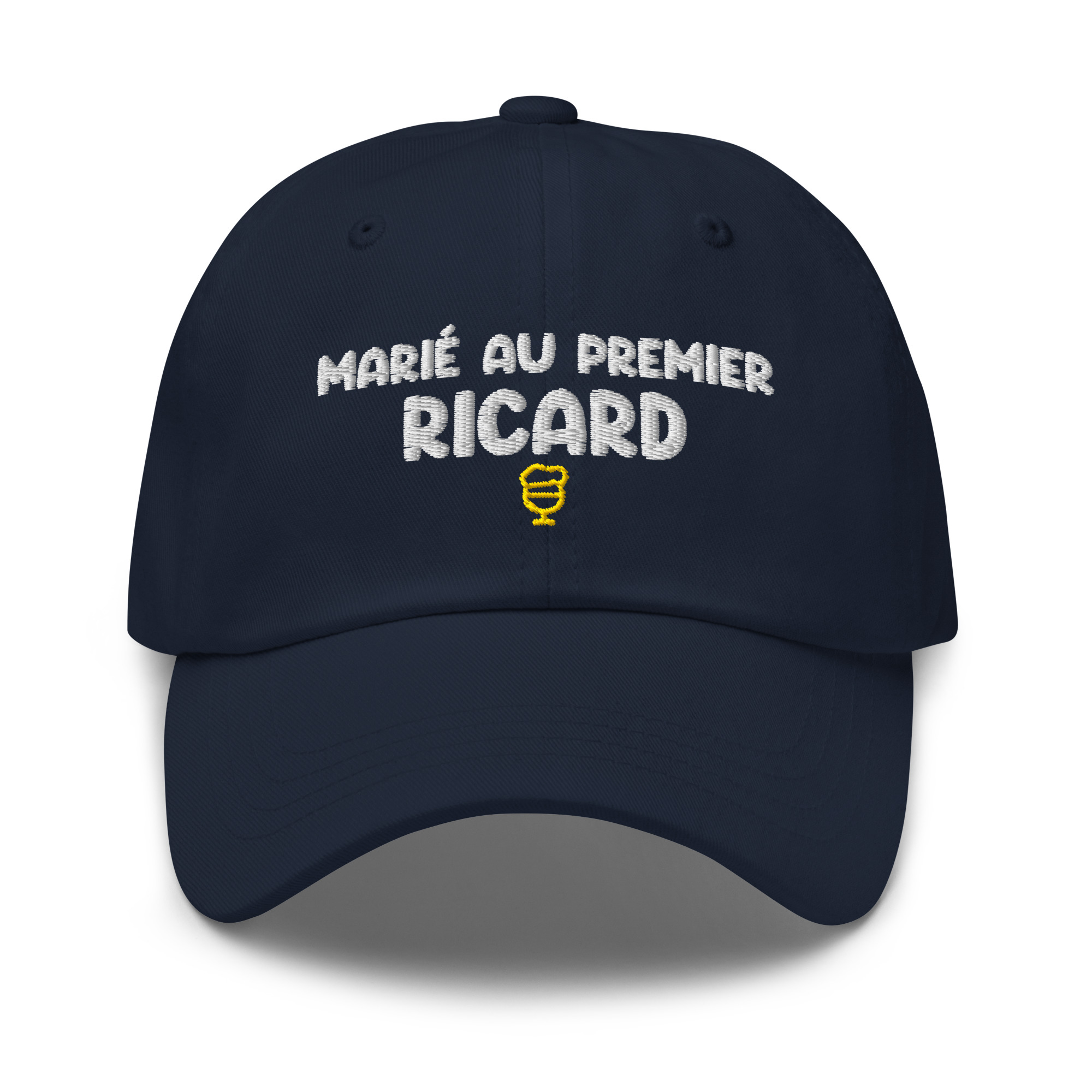 Casquette marié au premier ricard bleu marine