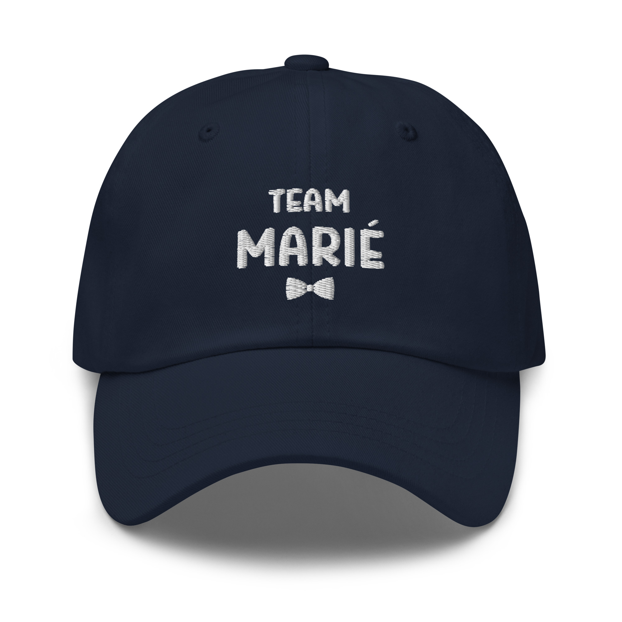 Casquette team marié bleu marine