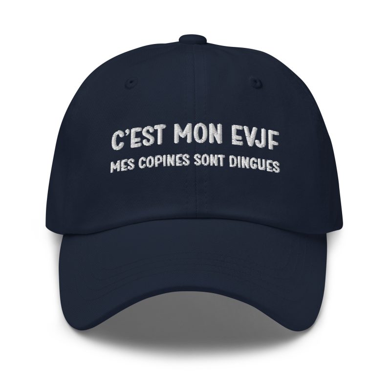 Casquette c’est mon evjf mes copines sont dingues bleu marine Casquette c'est mon evjf mes copines sont dingues bleu marine
