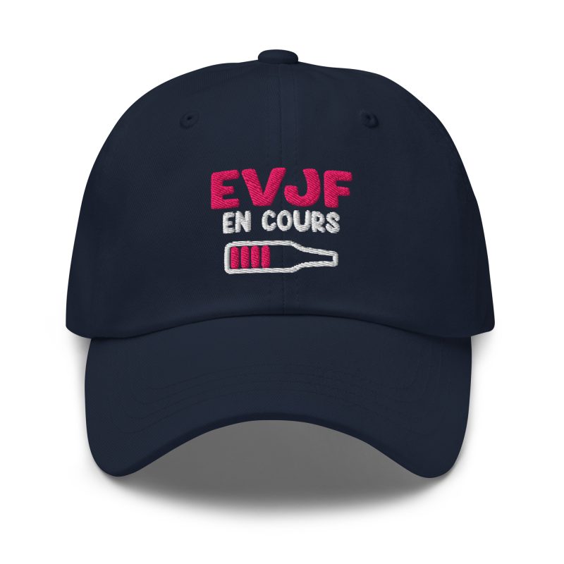 Casquette evjf en cours bière bleu marine Casquette evjf en cours bière bleu marine