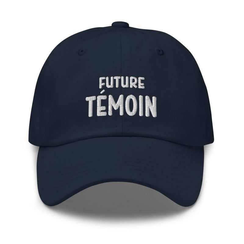 Casquette future témoin bleu marine Casquette future témoin bleu marine